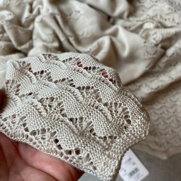 NWT ARTESANIA GRANLEI GREY LACE BABY SOFT BLANKET MADE IN SPAIN - Picture 3 of 5